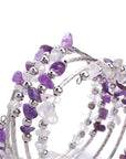 BRACCIALE IN AMETISTA TRIPLO GIRO - Calma e rilassamento - Clorophilla Shop