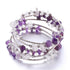 BRACCIALE IN AMETISTA TRIPLO GIRO - Calma e rilassamento - Clorophilla Shop