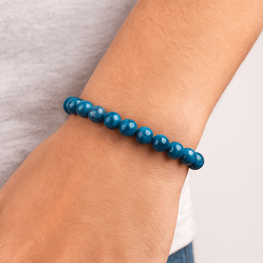 BRACCIALE IN APATITE - Ispirazione e crescita personale - Clorophilla Shop