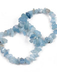 Bracciale in chips di Acquamarina - Equilibrio e serenità - Clorophilla Shop
