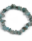 Bracciale in chips di Apatite - Motivazione, creatività e riequilibrio energetico - Clorophilla Shop