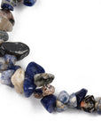 Bracciale in chips di Sodalite - Chiarezza mentale, equilibrio emotivo e intuizione - Clorophilla Shop