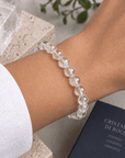 BRACCIALE IN CRISTALLO DI ROCCA - Chiarezza mentale ed equilibrio - Clorophilla Shop