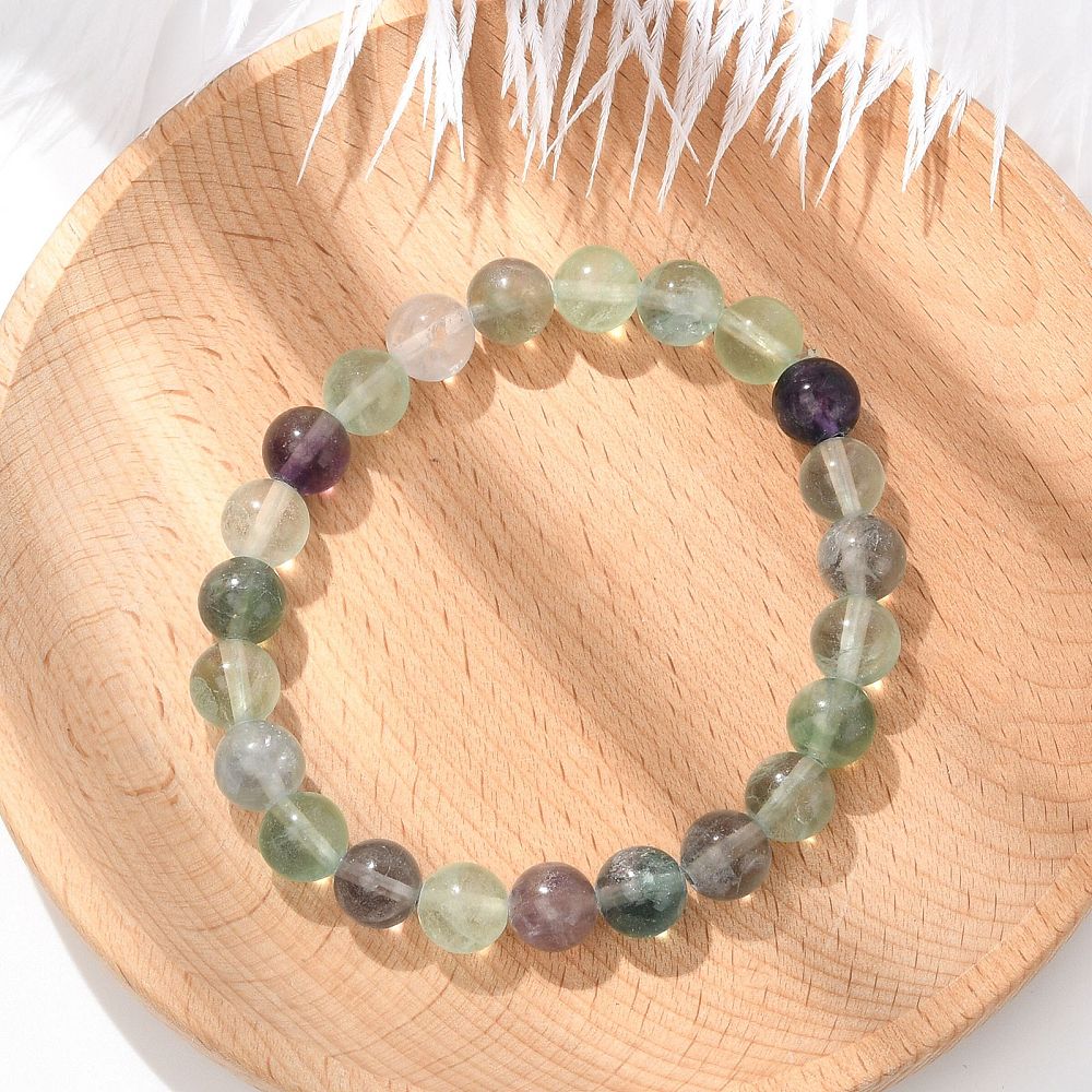 Bracciale in Fluorite Naturale – Concentrazione e Chiarezza Mentale - Clorophilla Shop