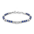 BRACCIALE IN LAPISLAZZULI E ACCIAIO INOX - Saggezza interiore e chiarezza mentale - Clorophilla Shop