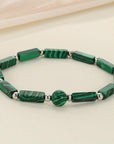 BRACCIALE IN MALACHITE sintetica - Trasformazione e Introspezione - Clorophilla Shop