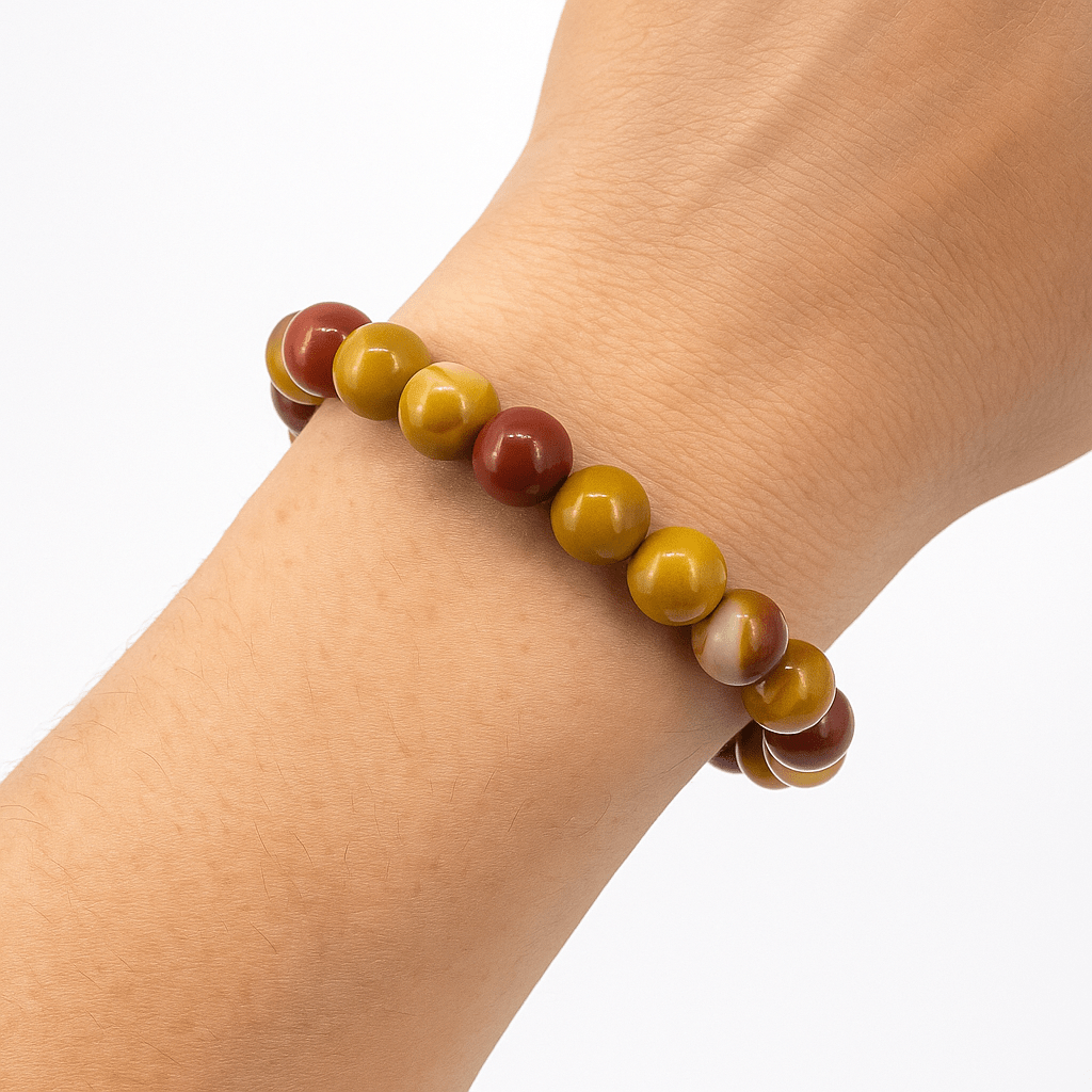 BRACCIALE IN MOKAITE - Energia e vitalità - Clorophilla Shop