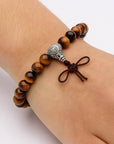 BRACCIALE IN OCCHIO DI TIGRE - Coraggio, forza e protezione - Clorophilla Shop