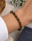 BRACCIALE IN OCCHIO DI TIGRE - Coraggio, forza e protezione - Clorophilla Shop