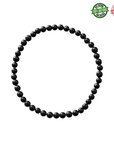 BRACCIALE IN OSSIDIANA NERA - Scudo energetico - Clorophilla Shop