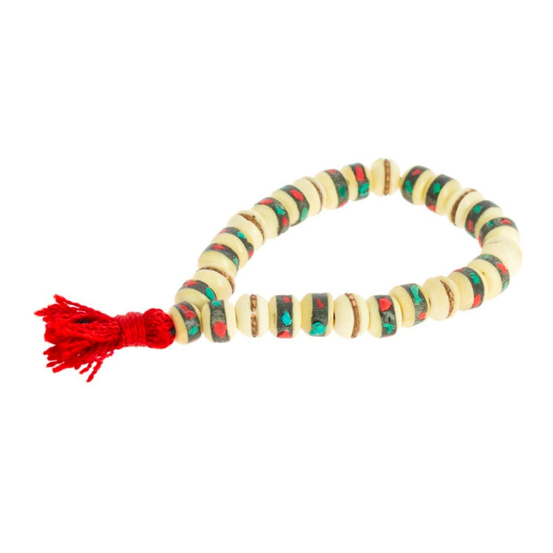Bracciale in osso di Yak - Purezza, forza e coraggio - Clorophilla Shop