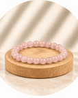 BRACCIALE IN QUARZO ROSA - Amore e armonia - Clorophilla Shop
