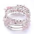 BRACCIALE IN QUARZO ROSA TRIPLO GIRO - Amore e armonia - Clorophilla Shop