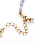 Bracciale in Tanzanite sfaccettato - Trasformazione e crescita interiore - Clorophilla Shop