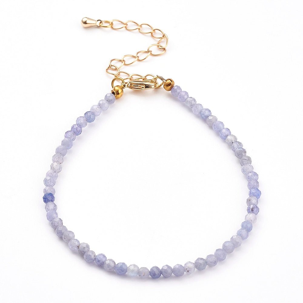 Bracciale in Tanzanite sfaccettato - Trasformazione e crescita interiore - Clorophilla Shop
