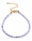 Bracciale in Tanzanite sfaccettato - Trasformazione e crescita interiore - Clorophilla Shop