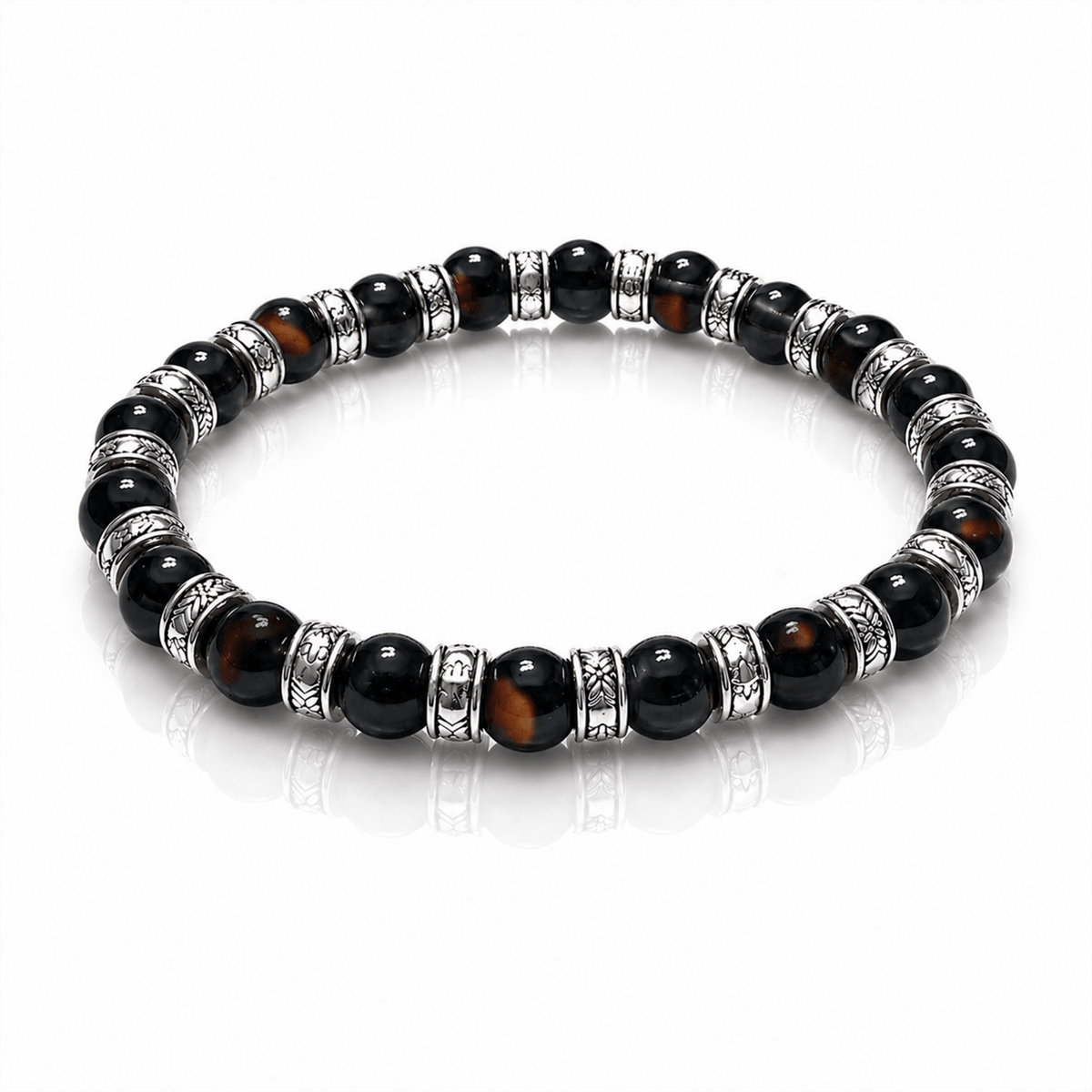 Bracciale in Tormalina nera Elastico New Design – Protezione dalle negatività - Clorophilla Shop