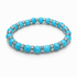 Bracciale in Turchese Celeste Sintetico Elastico New Design – Serenità e Protezione - Clorophilla Shop