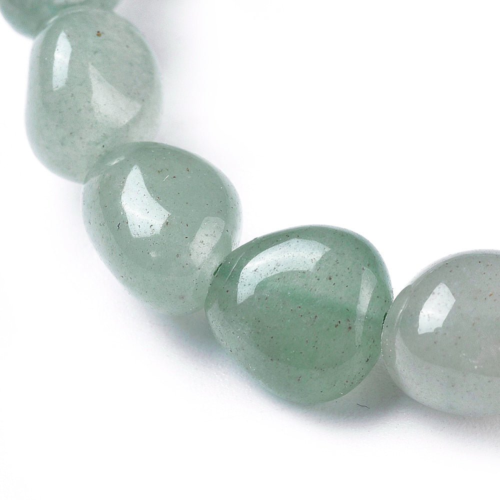 BRACCIALE PEPITE IN AVVENTURINA VERDE - Fortuna e crescita - Clorophilla Shop