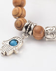Bracciale portafortuna amuleto mano di Fatima - Clorophilla Shop
