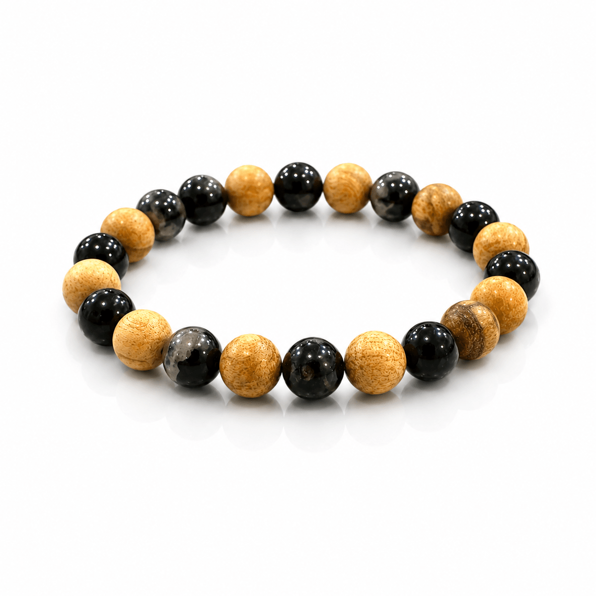 Bracciale PURIFY in Tormalina nera e Palo Santo - Purificazione dalle Energie negative - Clorophilla Shop