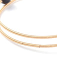 BRACCIALE RIGIDO IN OSSIDIANA NERA - Scudo energetico - Clorophilla Shop