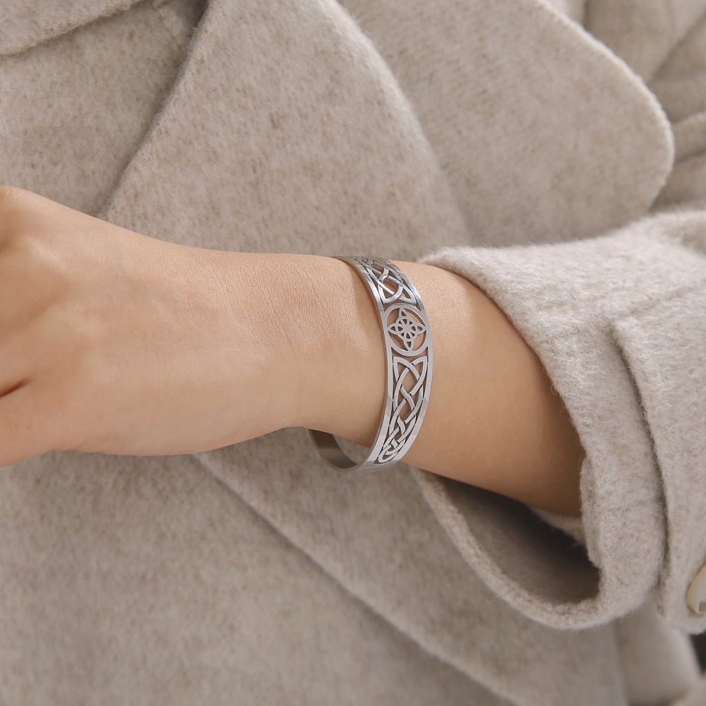 Bracciale Rigido Nodo della Strega – Protezione e Forza Interiore - Clorophilla Shop