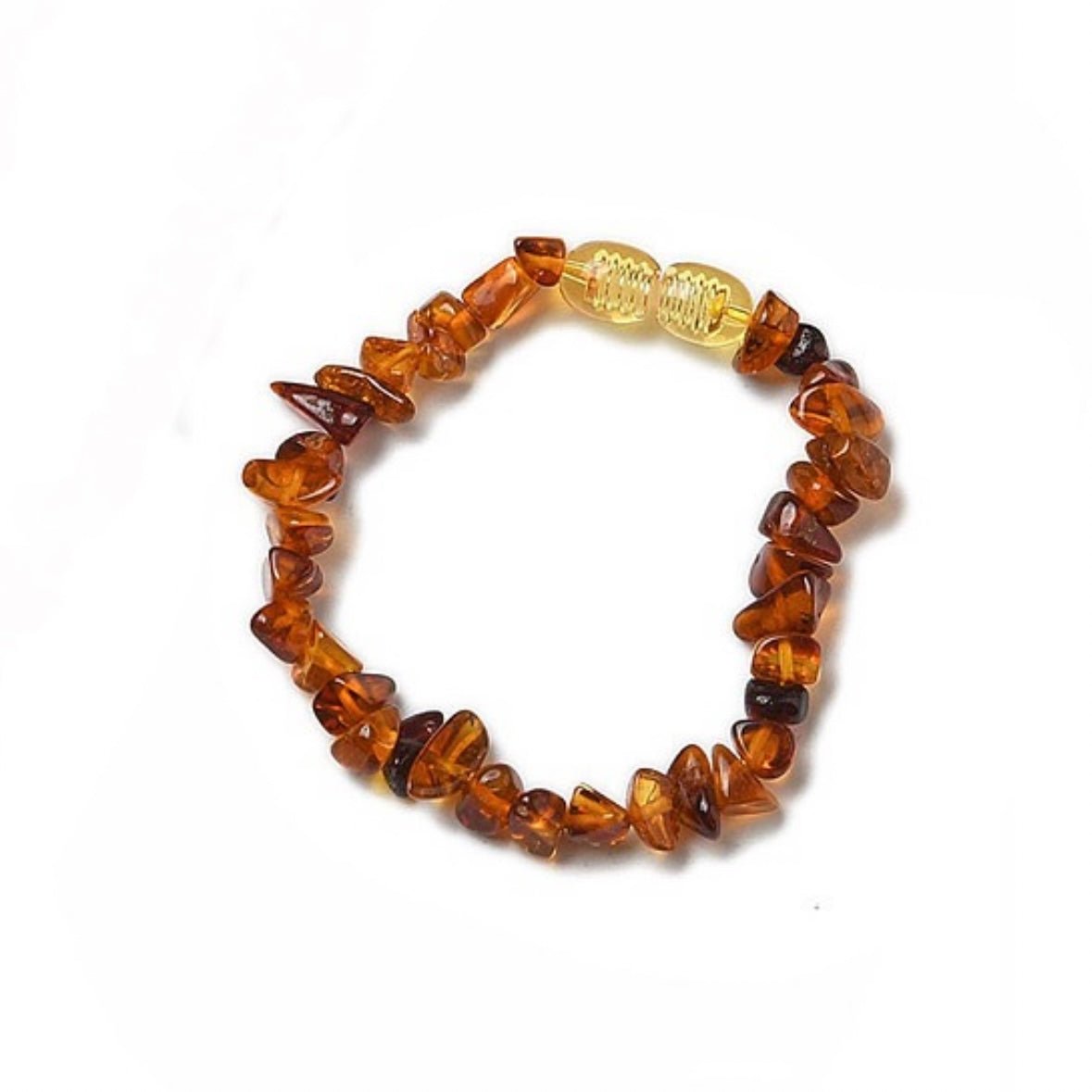 BRACCIALE SCAGLIE IN AMBRA NEONATO/BAMBINO - Energia e protezione - Clorophilla Shop