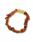 BRACCIALE SCAGLIE IN AMBRA NEONATO/BAMBINO - Energia e protezione - Clorophilla Shop