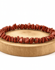 BRACCIALE SCAGLIE IN DIASPRO ROSSO - Forza e vitalità - Clorophilla Shop