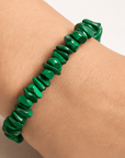 BRACCIALE SCAGLIE IN MALACHITE - Trasformazione e crescita personale - Clorophilla Shop