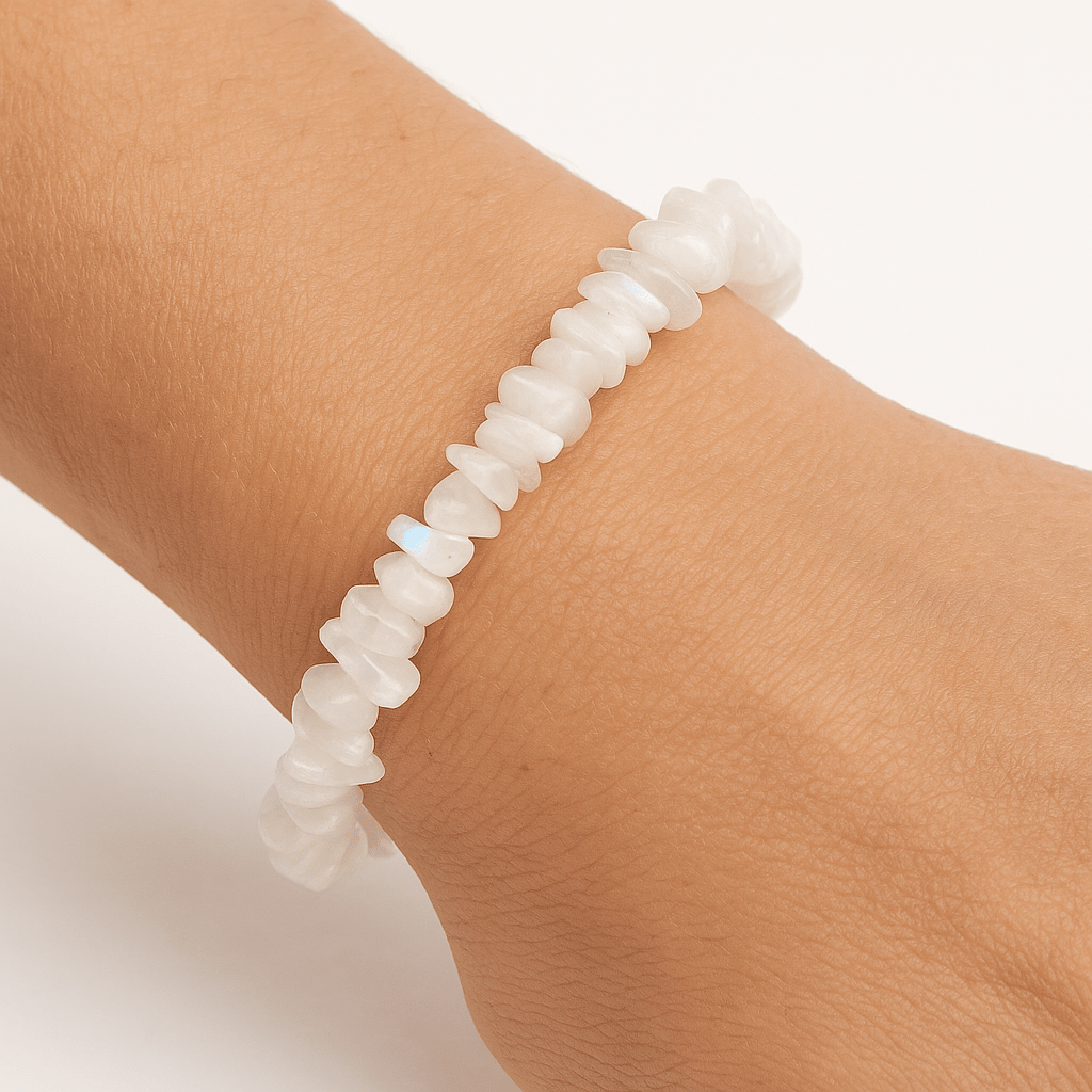BRACCIALE SCAGLIE PIETRA DI LUNA - Serenità e nuovi inizi - Clorophilla Shop
