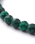 BRACCIALE SFACCETTATO IN MALACHITE - Trasformazione e crescita personale - Clorophilla Shop