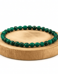 BRACCIALE SFACCETTATO IN MALACHITE - Trasformazione e crescita personale - Clorophilla Shop