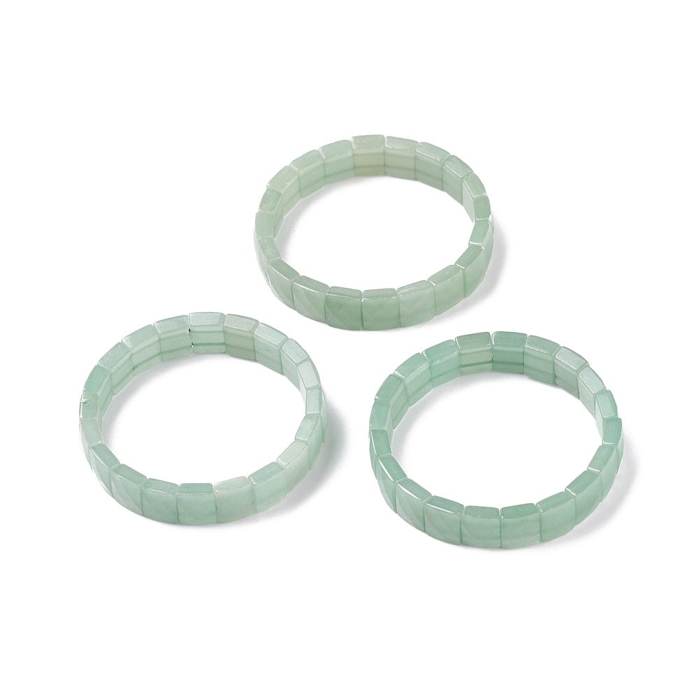 Bracciale sfaccettato in Pietra Avventurina verde - FORTUNA E NUOVE OPPORTUNITÀ - Clorophilla Shop