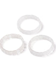 Bracciale sfaccettato in Pietra Cristallo di rocca - AMPLIFICATORE ENERGETICO - Clorophilla Shop