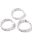 Bracciale sfaccettato in Pietra Howlite - PAZIENZA E COMUNICAZIONE SERENA - Clorophilla Shop