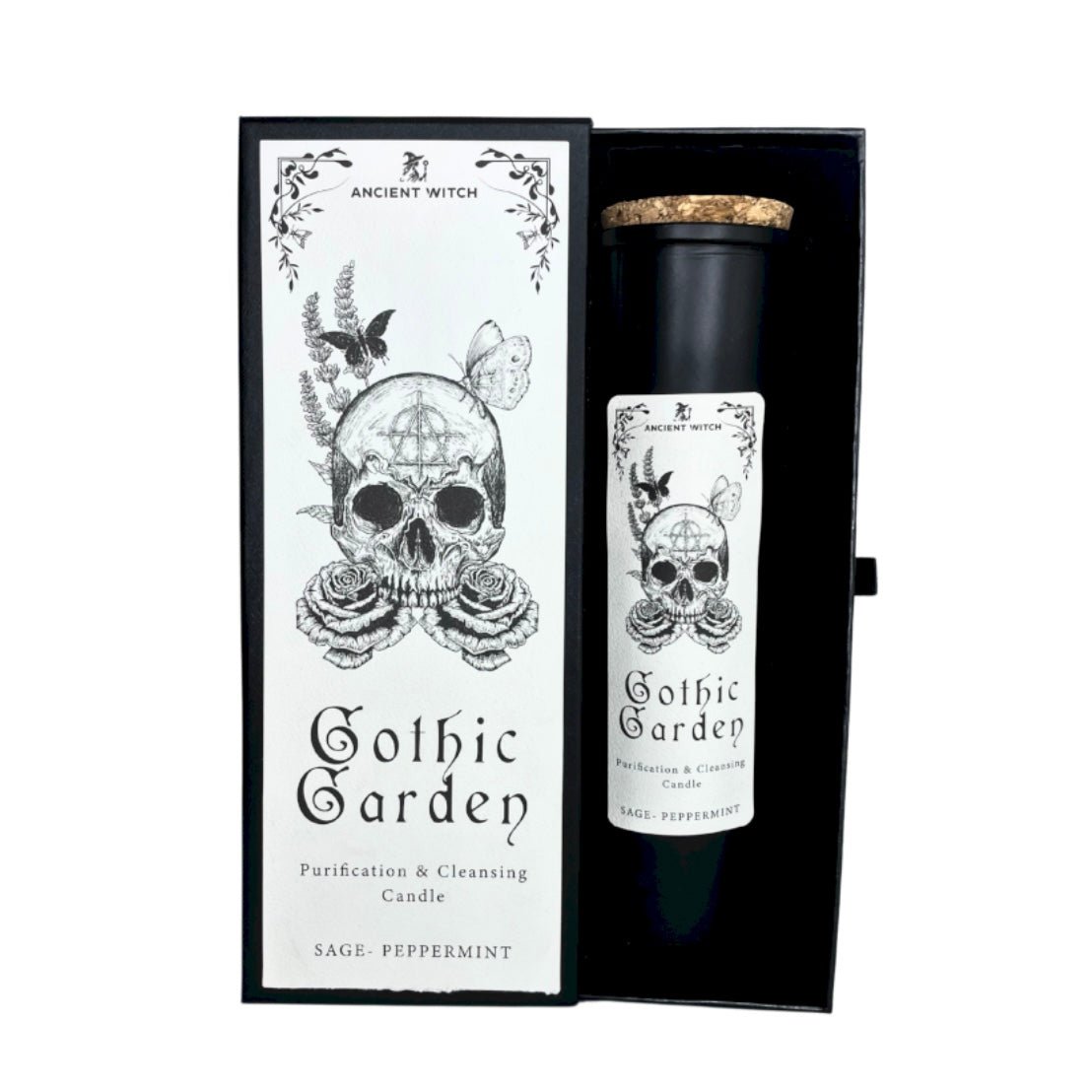 CANDELA PURIFICANTE DELLA STREGA ANTICA - Giardino gotico - Clorophilla Shop