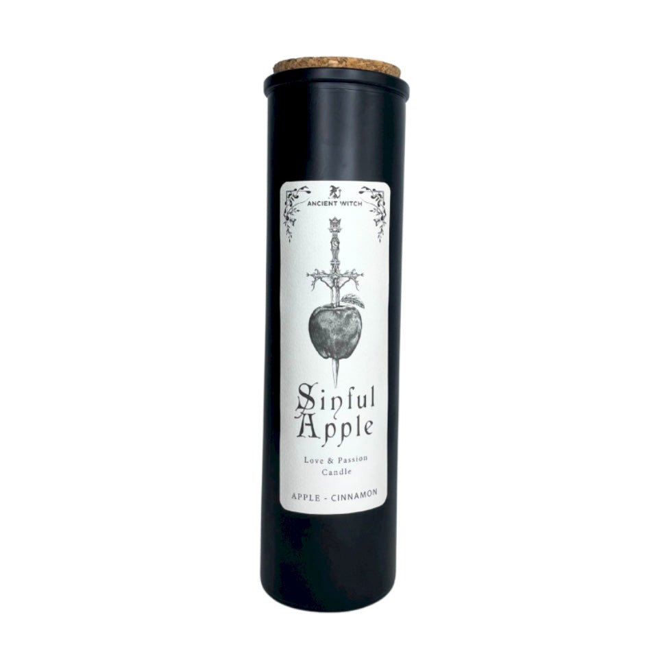 CANDELA PURIFICANTE DELLA STREGA ANTICA - Mela proibita - Clorophilla Shop