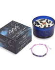 CANDELA ZODIACO CON BRACCIALE - Acquario - Clorophilla Shop