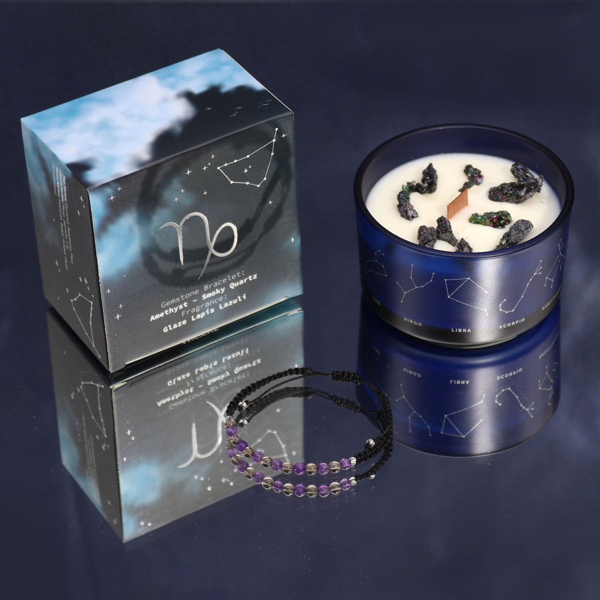 CANDELA ZODIACO CON BRACCIALE - Capricorno - Clorophilla Shop