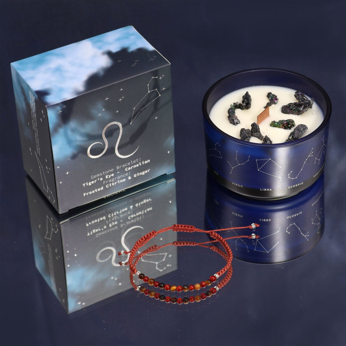 CANDELA ZODIACO CON BRACCIALE - Leone - Clorophilla Shop