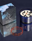 CANDELA ZODIACO CON BRACCIALE - Leone - Clorophilla Shop