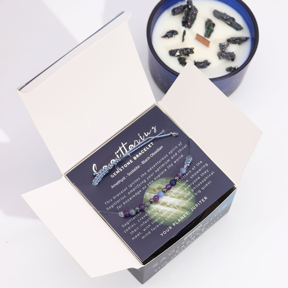 CANDELA ZODIACO CON BRACCIALE - Sagittario - Clorophilla Shop