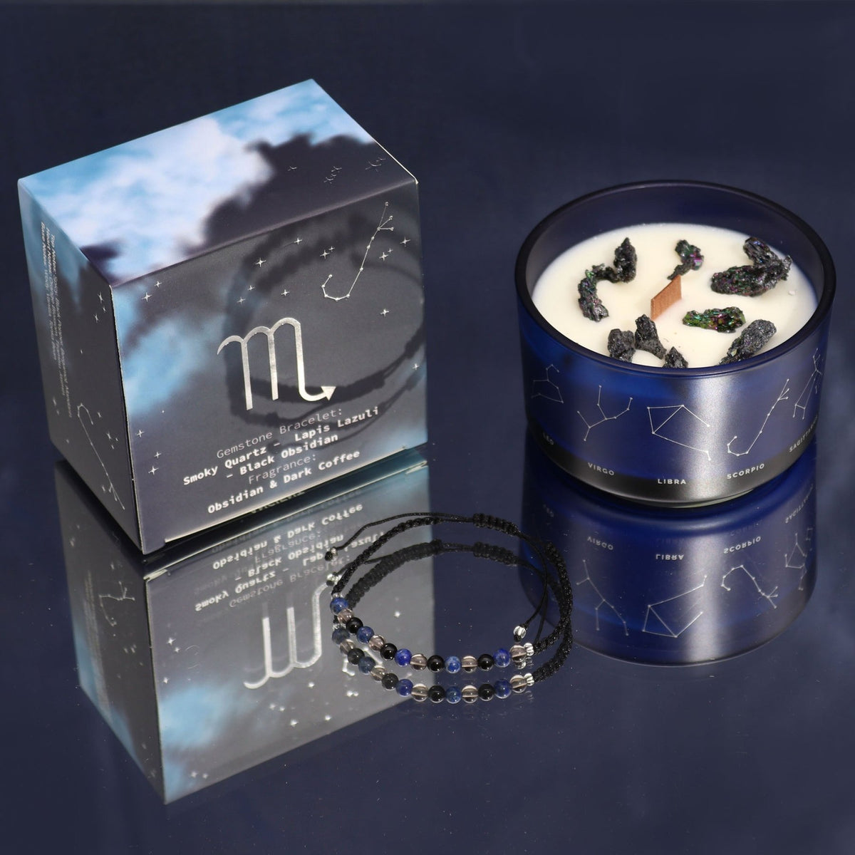 CANDELA ZODIACO CON BRACCIALE - Scorpione - Clorophilla Shop
