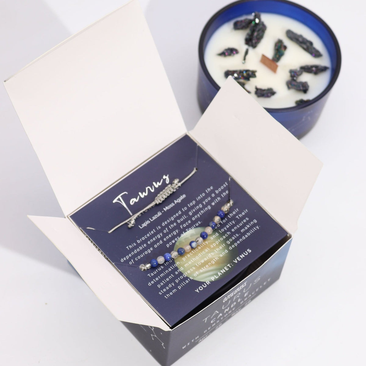 CANDELA ZODIACO CON BRACCIALE - Toro - Clorophilla Shop