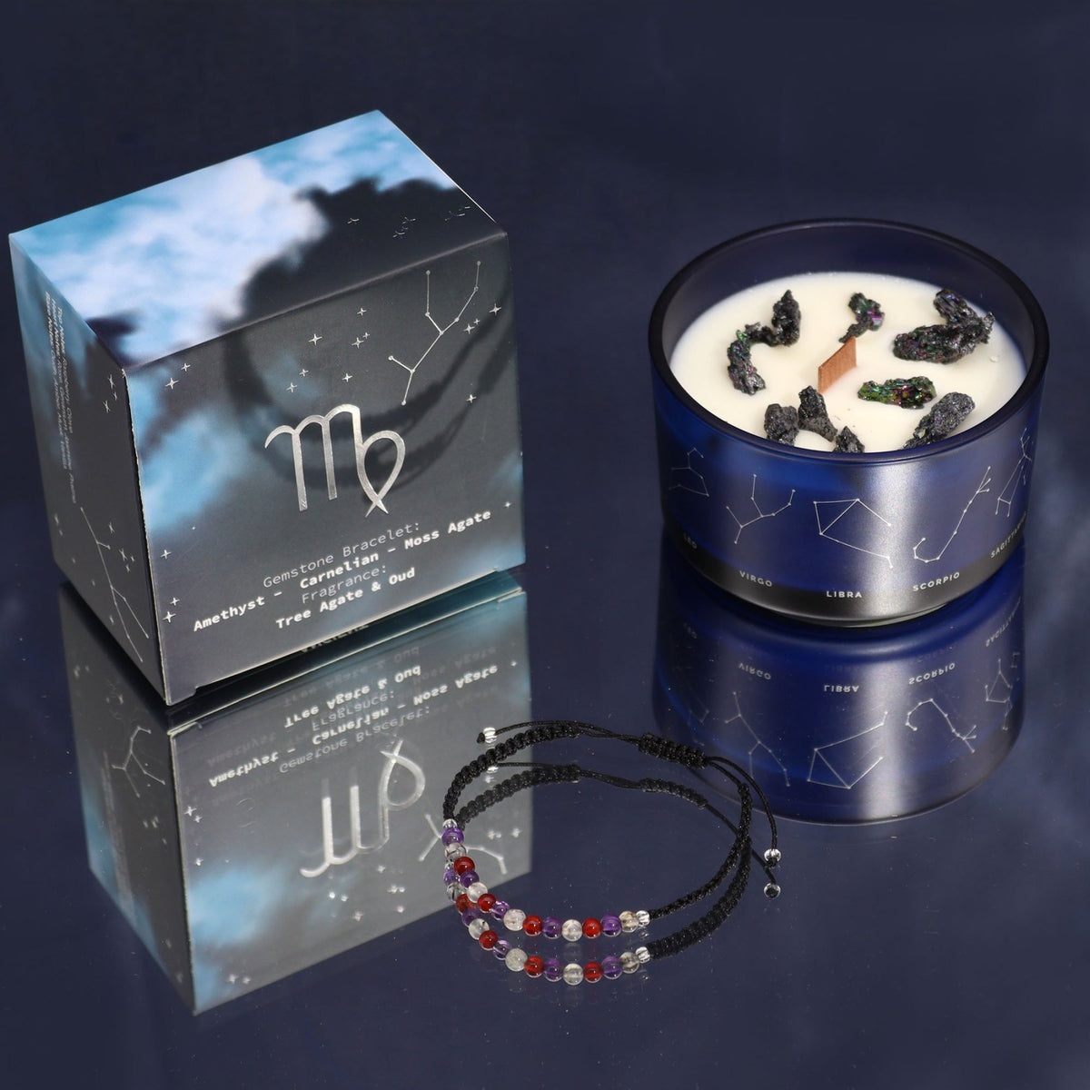 CANDELA ZODIACO CON BRACCIALE - Vergine - Clorophilla Shop