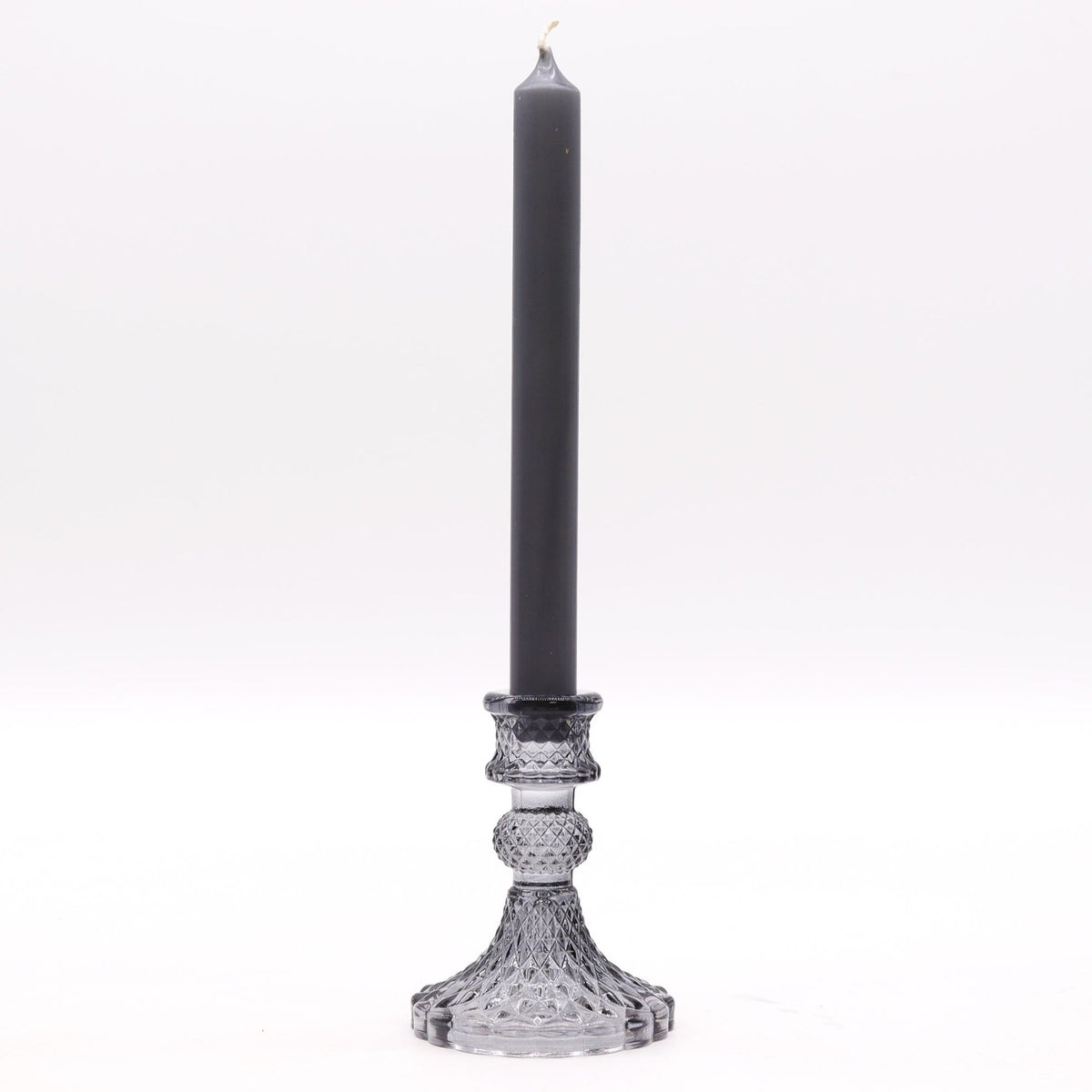 CANDELIERE VINTAGE IN VETRO - Grigio - Clorophilla Shop