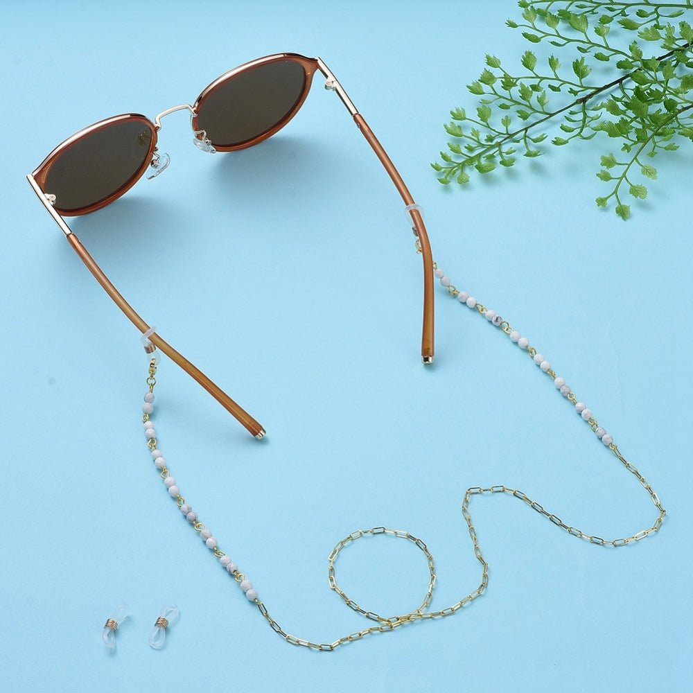 CATENELLA OCCHIALI CON HOWLITE - Calma ed equilibrio - Clorophilla Shop
