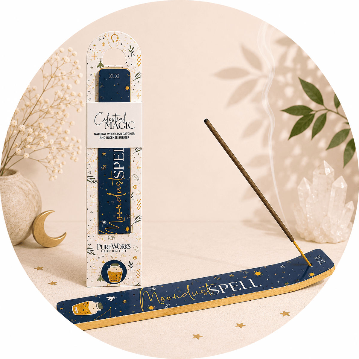 CELESTIAL MAGIC BRUCIAINCENSO - Incantesimo polvere di luna - Clorophilla Shop